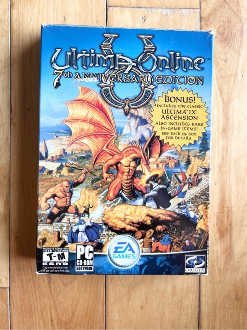 Ultima Online 7th Anniversary Edition 2004 - 3 disks and registration codes.